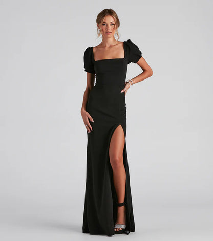 Vestido Negro con mangas