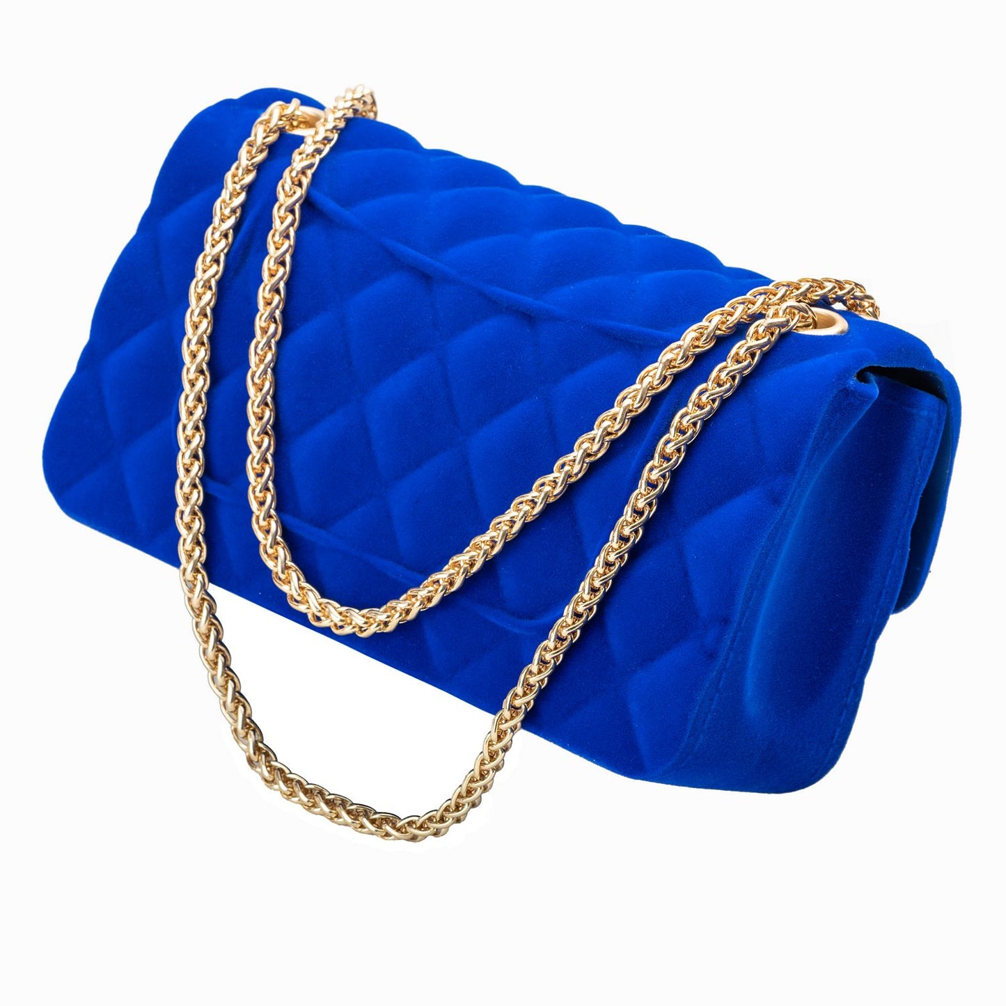 CARTERA VELVET AZUL REY