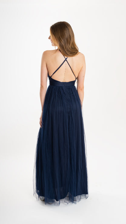 Vestido Tul azul marino