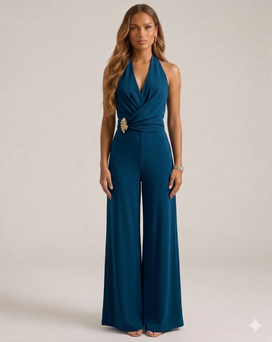 PROXIMAMENTE: Enterito con aplique - Azul Petroleo