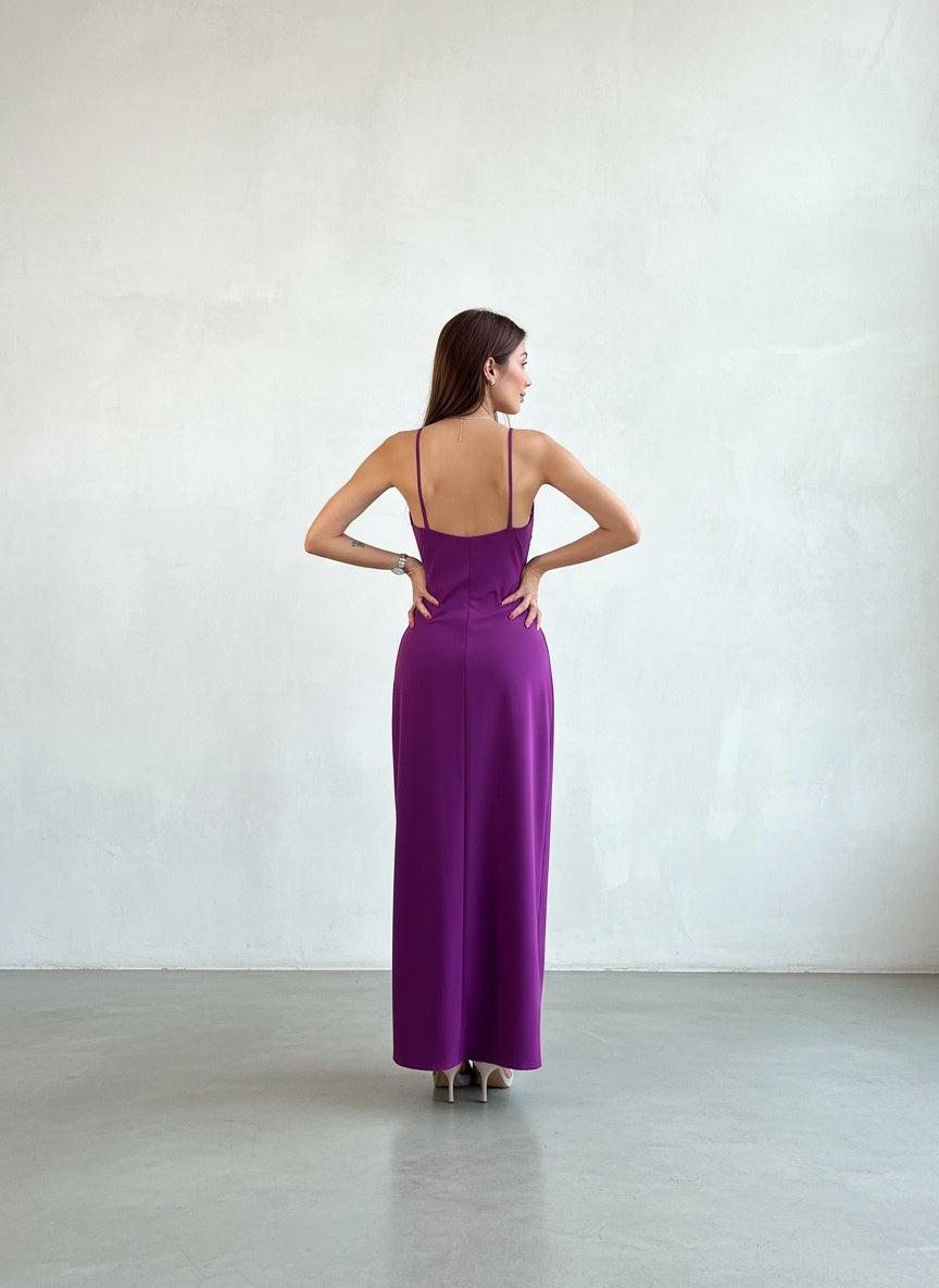 Vestido Cruzado - Magenta