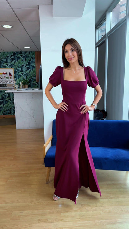 VESTIDO MANGA GLOBO - BURDEO
