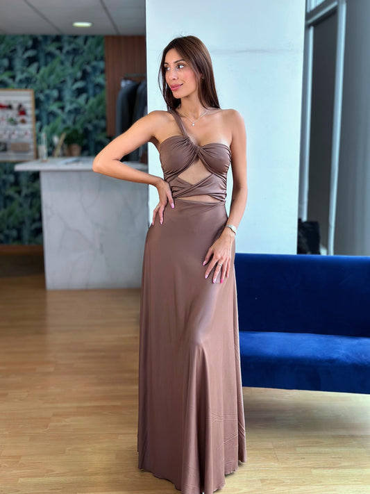 VESTIDO NEREA - CAPUCCINO