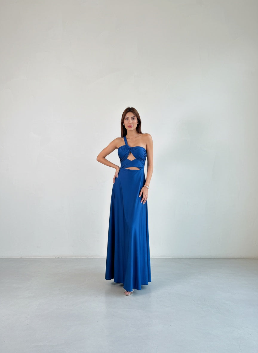 Vestido Nerea - Azul Petroleo