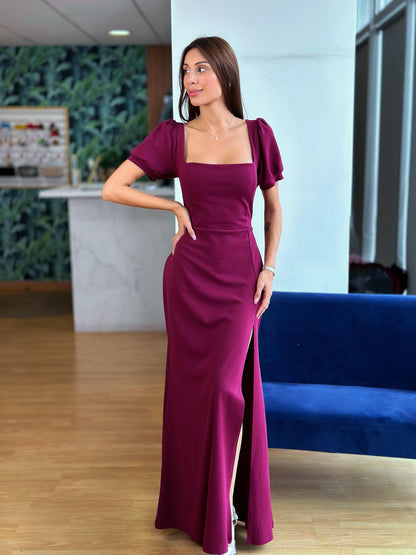 VESTIDO MANGA GLOBO - BURDEO