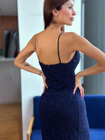 VESTIDO AZUL MARINO