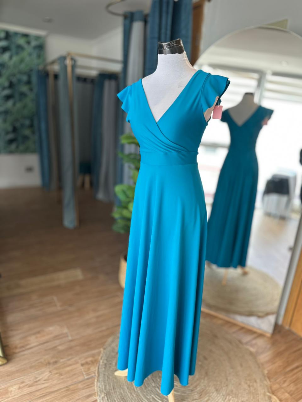 Vestido Celia - Turquesa