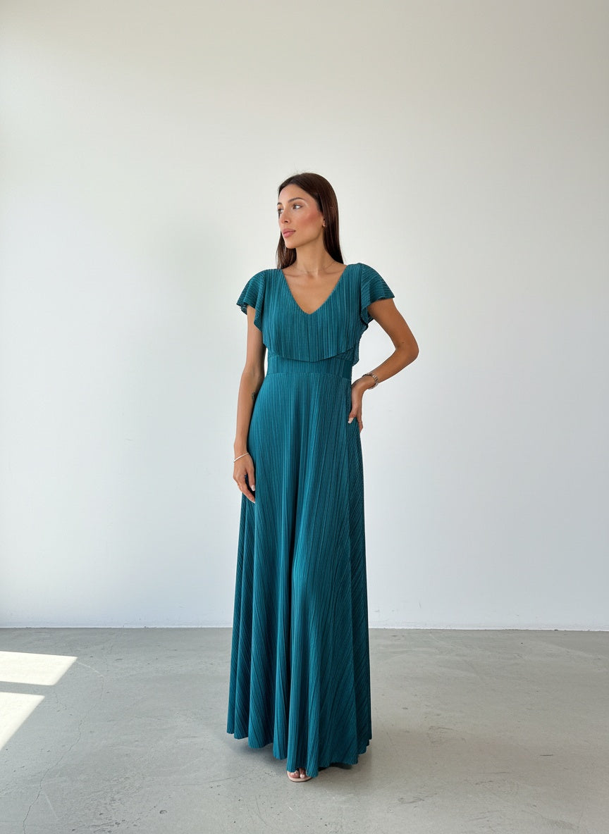 Vestido - Azul Petroleo