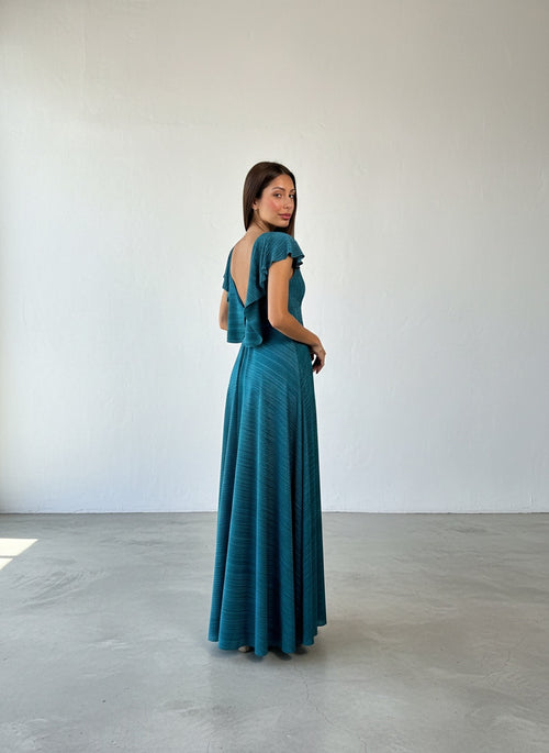Vestido - Azul Petroleo