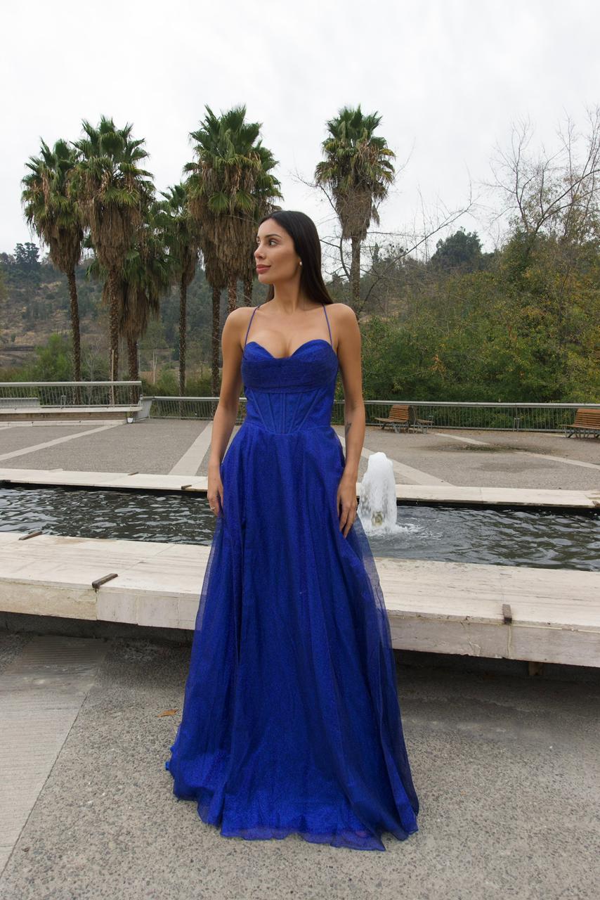Vestido Gala - Azul Rey