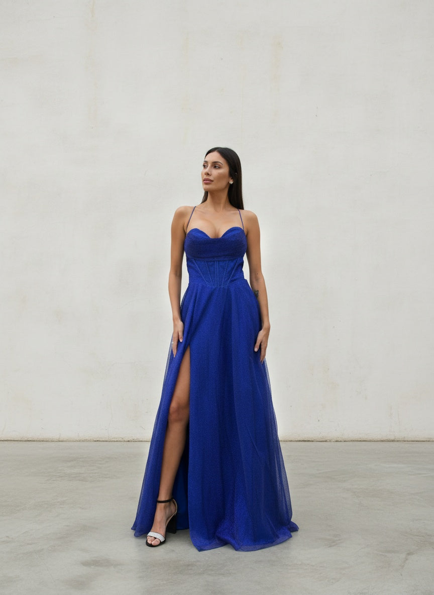 Vestido Gala - Azul Rey