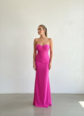 Vestido Corset Lycra - Fucsia