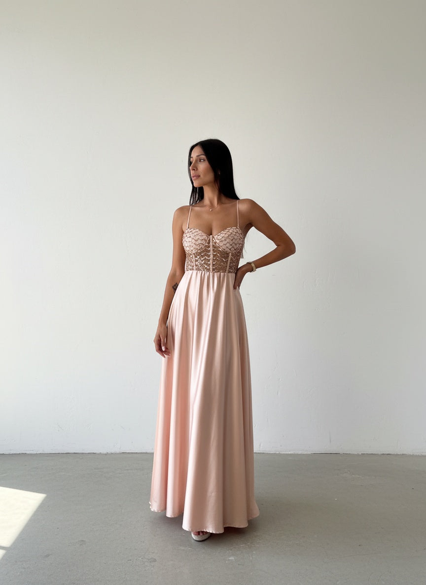 Vestido Corset - Palo Rosa