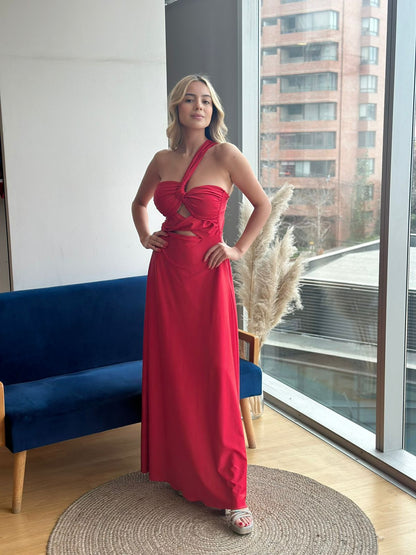 VESTIDO NEREA ROJO