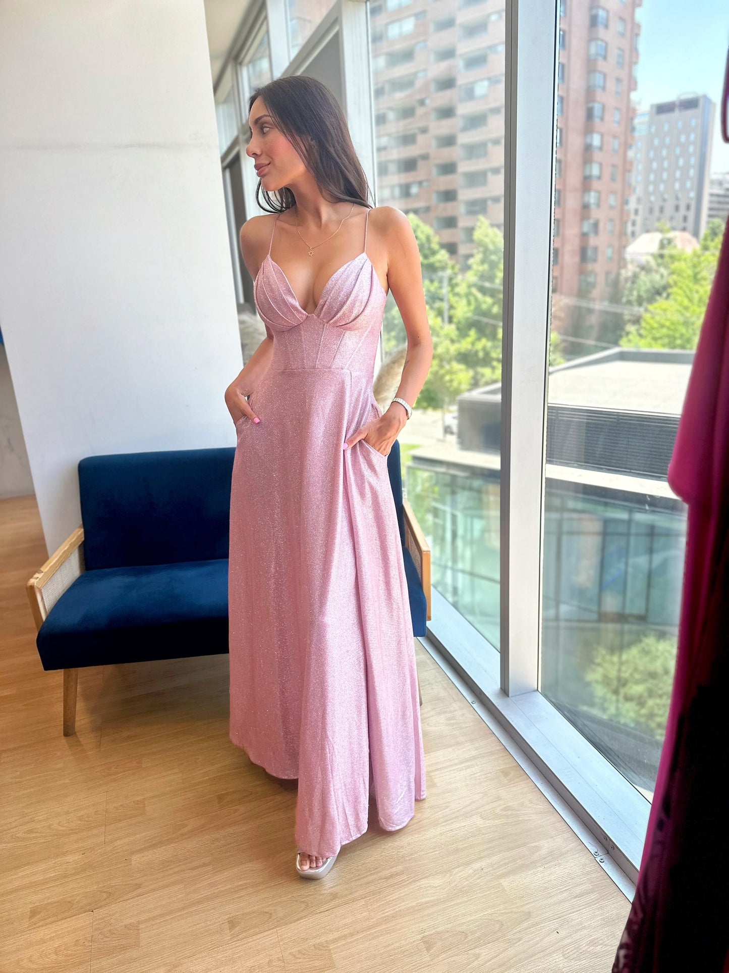 Vestido Corset Palo Rosa