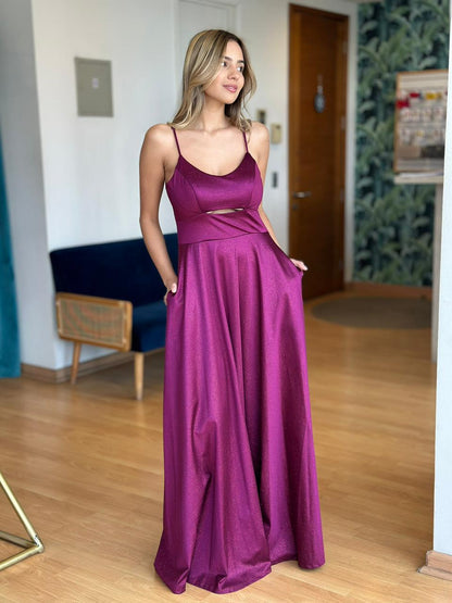 Vestido Brillos - Morado