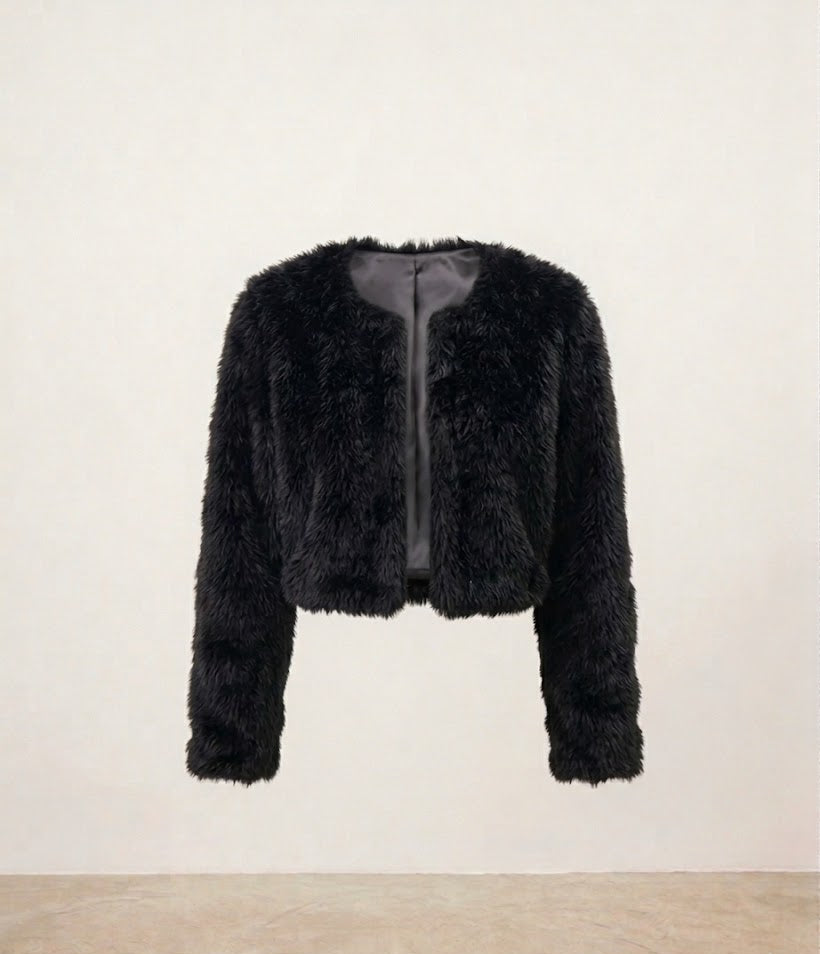 Bolero Peludo - Negro