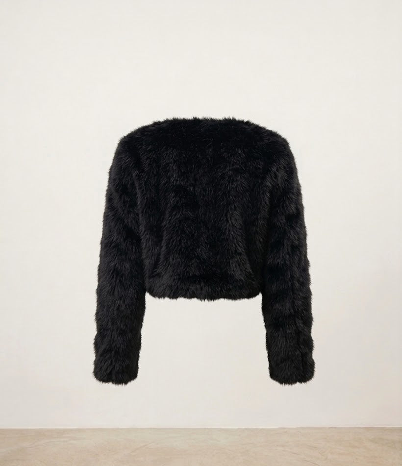 Bolero Peludo - Negro