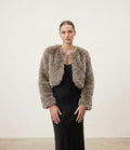 Bolero Peludo - Beige