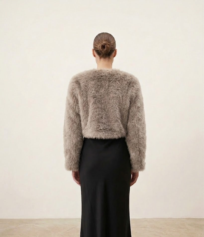 Bolero Peludo - Beige