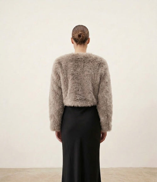 Bolero Peludo - Beige