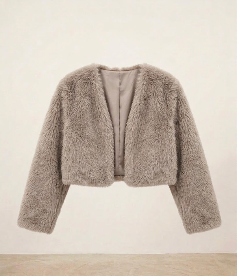 Bolero Peludo - Beige