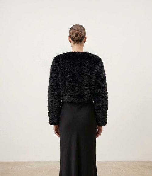 Bolero Peludo - Negro
