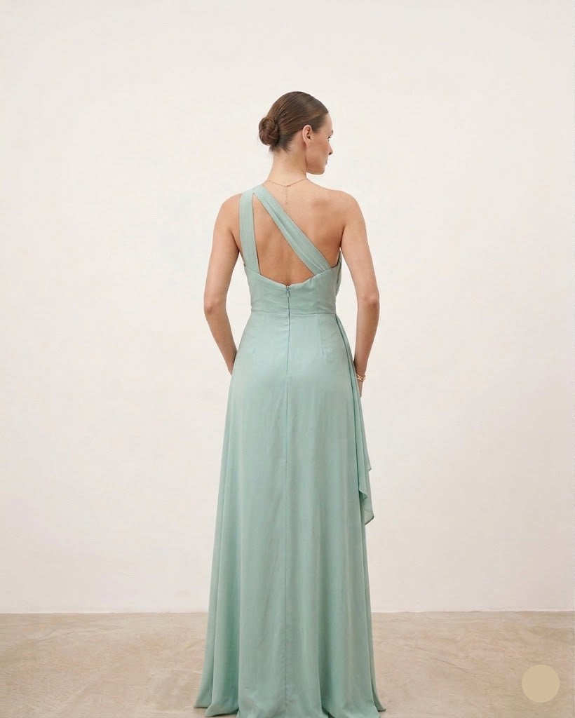 Vestido Gasa - Verde Agua