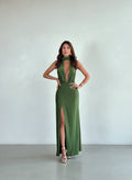 Vestido Multiposición Verde Oliva - Lycra Dupont